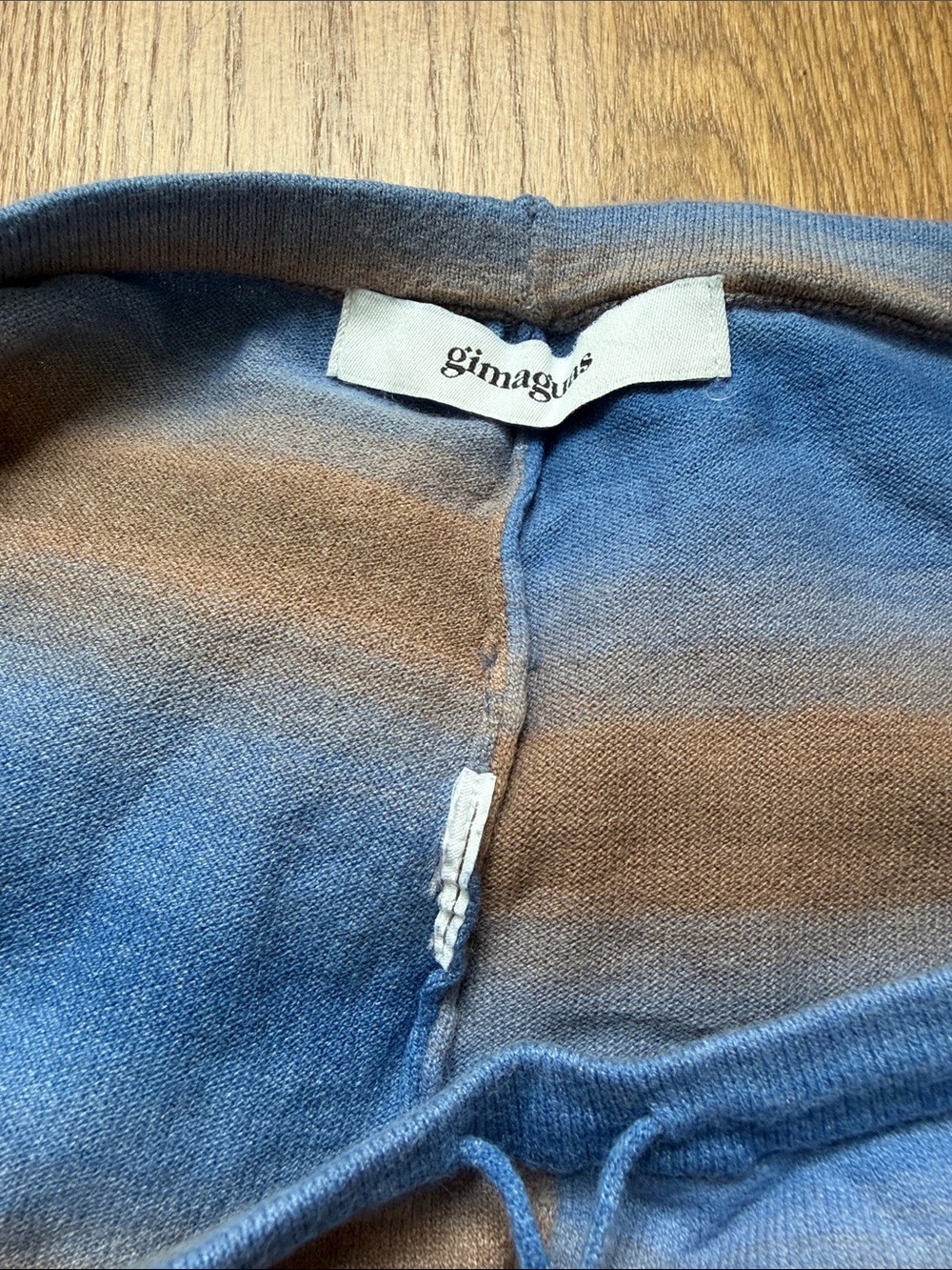 Gimaguas Blue and Brown Striped Shorts - Picture 6 of 6